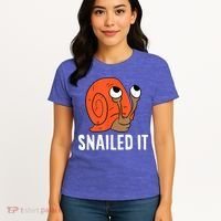 Snailed It Funny Snail Women's T-Shirt thumb 4