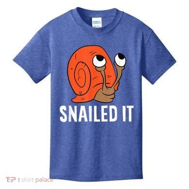Snailed It Funny Snail Kids T-Shirt
