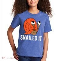 Snailed It Funny Snail Kids T-Shirt thumb 2