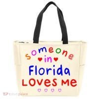 Someone In Florida Loves Me Tote Bag thumb 0