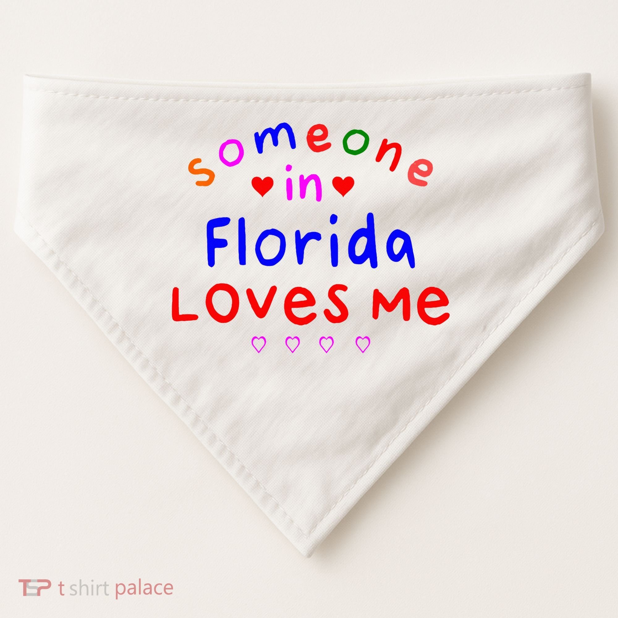 Someone In Florida Loves Me USA-Made Doggie Bandana