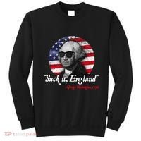 Suck It Funny England 4th of July George Washington Funny Sweatshirt thumb 0