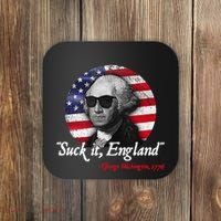 Suck It Funny England 4th of July George Washington Funny Coaster thumb 0