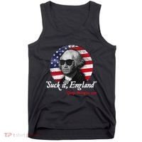 Suck It Funny England 4th of July George Washington Funny Tank Top thumb 0