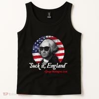 Suck It Funny England 4th of July George Washington Funny Tank Top thumb 2