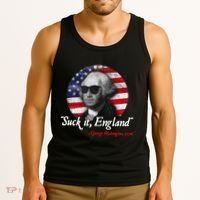 Suck It Funny England 4th of July George Washington Funny Tank Top thumb 3