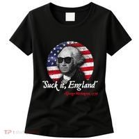 Suck It Funny England 4th of July George Washington Funny Women's T-Shirt thumb 0