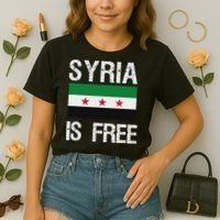 Syria Is Free Syrian Flag Comfort Colors Boxy T-Shirt thumb 2