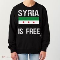 Syria Is Free Syrian Flag Women's Sweatshirt thumb 0