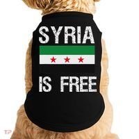 Syria Is Free Syrian Flag Doggie Tank thumb 0