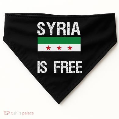 Syria Is Free Syrian Flag USA-Made Doggie Bandana