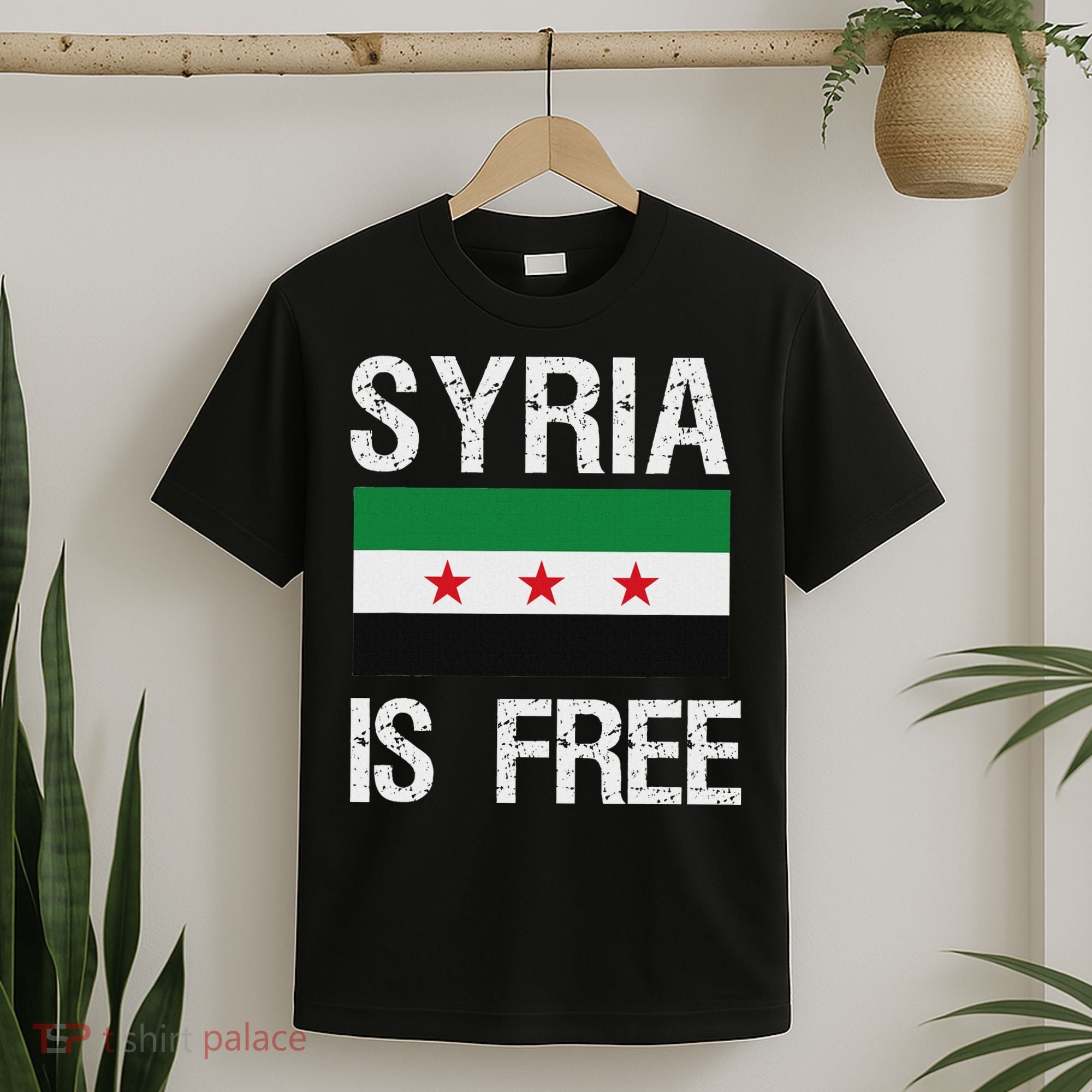 Syria Is Free Syrian Flag T-Shirt