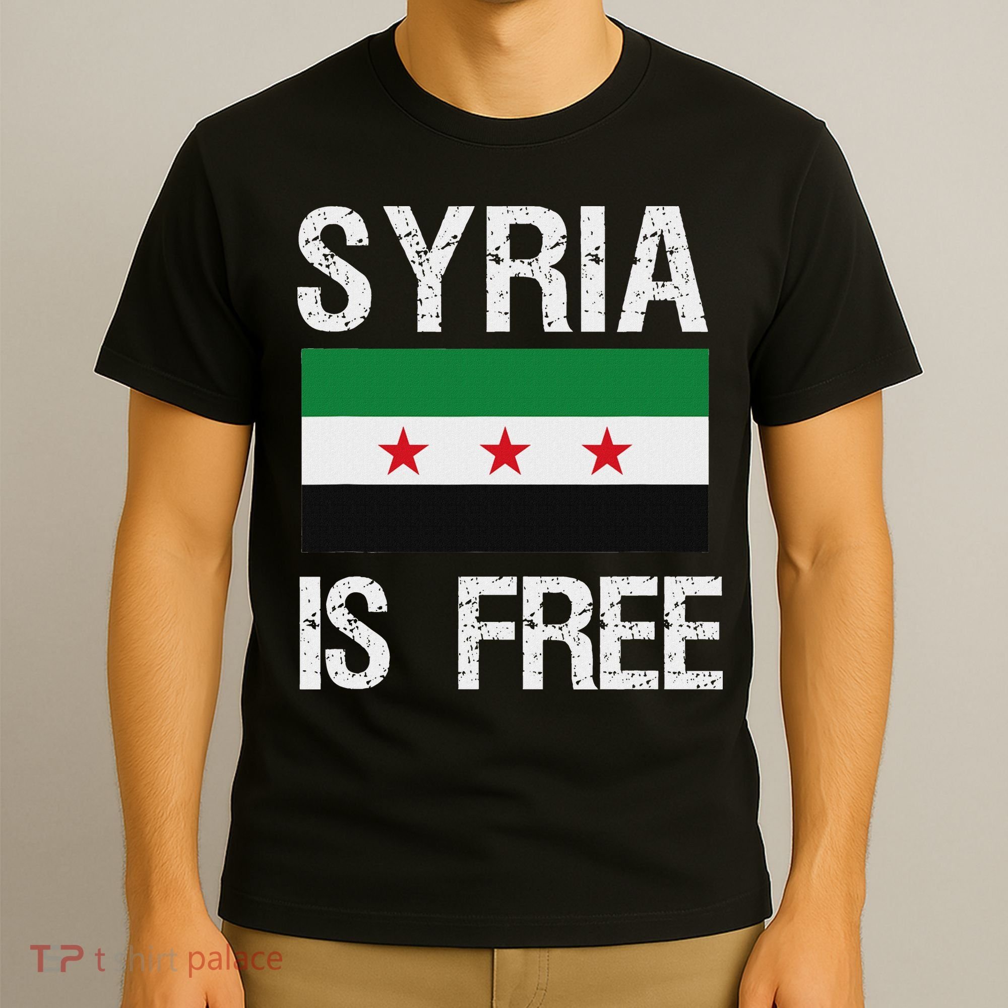 Syria Is Free Syrian Flag T-Shirt