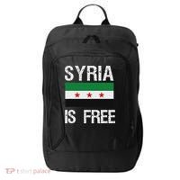 Syria Is Free Syrian Flag City Backpack thumb 0
