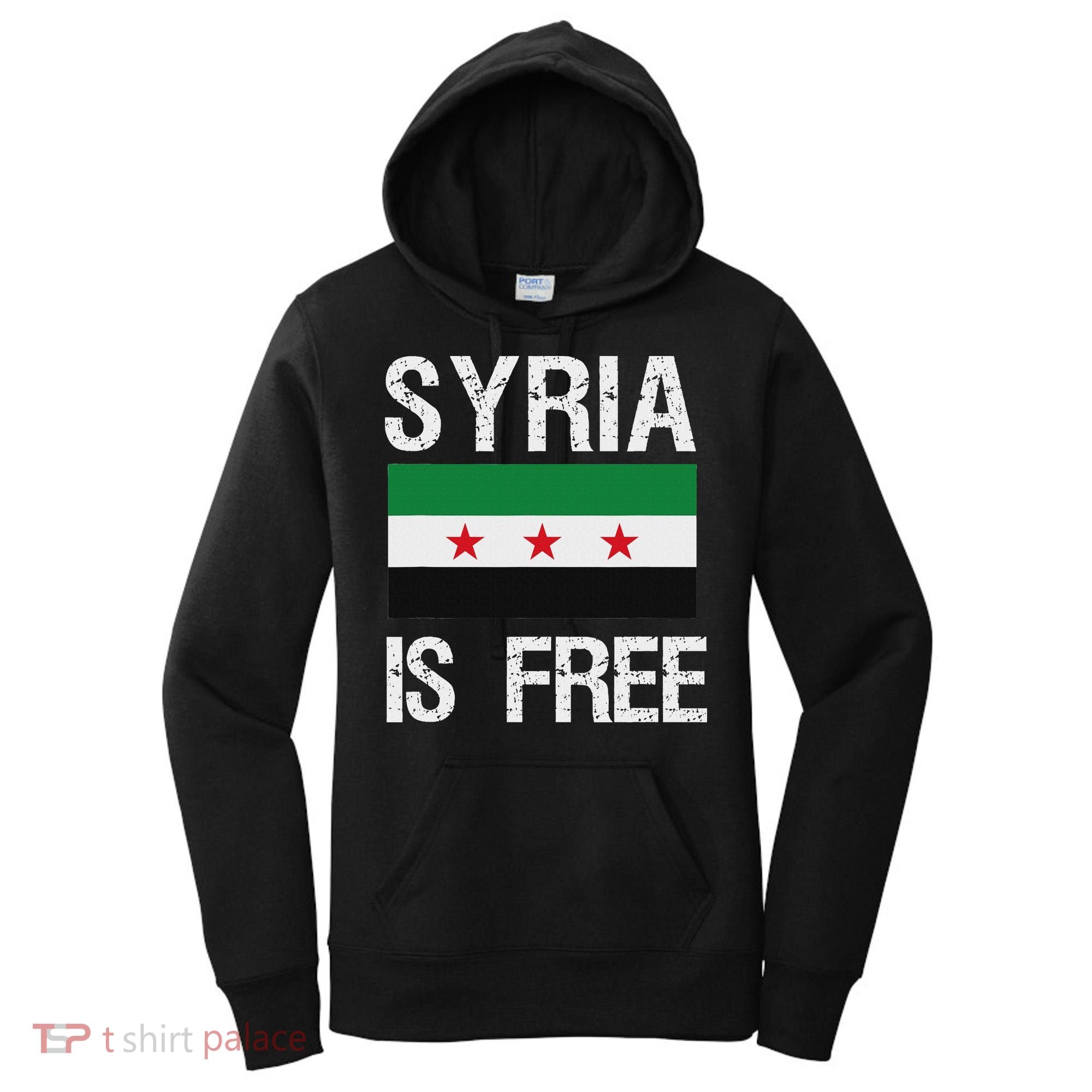 Syria Is Free Syrian Flag Women's Hoodie