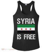 Syria Is Free Syrian Flag Ladies PosiCharge Competitor Racerback Tank thumb 0