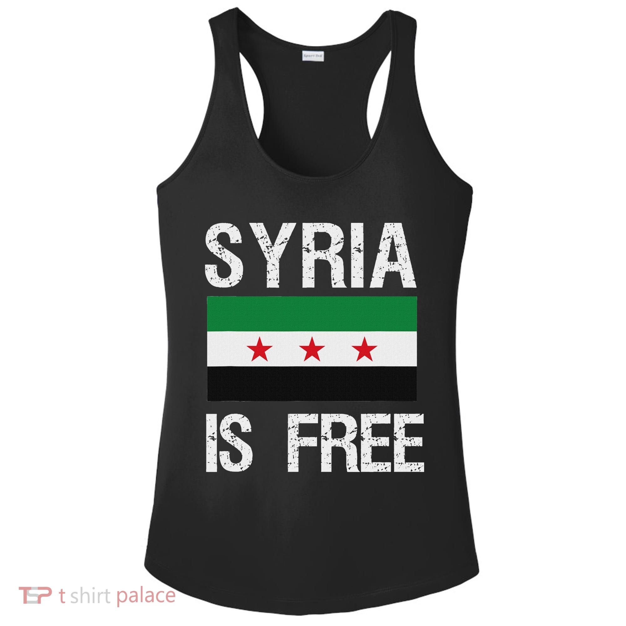 Syria Is Free Syrian Flag Ladies PosiCharge Competitor Racerback Tank