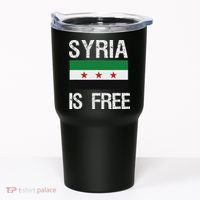 Syria Is Free Syrian Flag Tumbler thumb 0