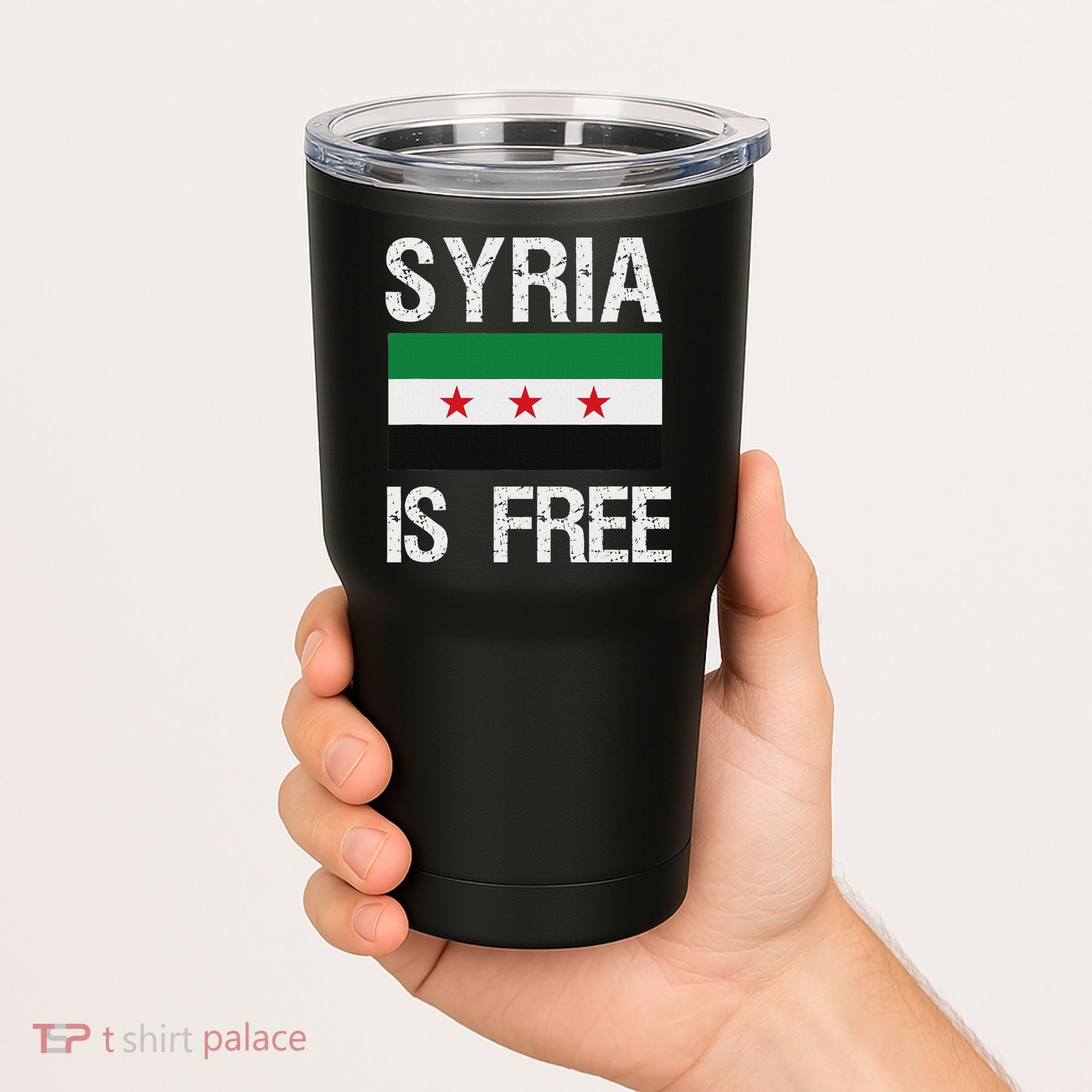 Syria Is Free Syrian Flag Tumbler