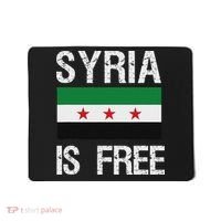 Syria Is Free Syrian Flag Mousepad thumb 0