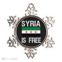 Syria Is Free Syrian Flag Ornament thumb 0