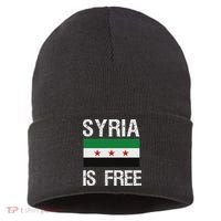 Syria Is Free Syrian Flag Sustainable Knit Beanie thumb 0