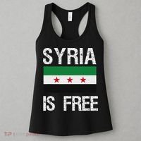 Syria Is Free Syrian Flag Women's Tank Top thumb 3