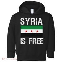 Syria Is Free Syrian Flag Toddler Hoodie thumb 0