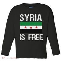 Syria Is Free Syrian Flag Toddler Long Sleeve Shirt thumb 0