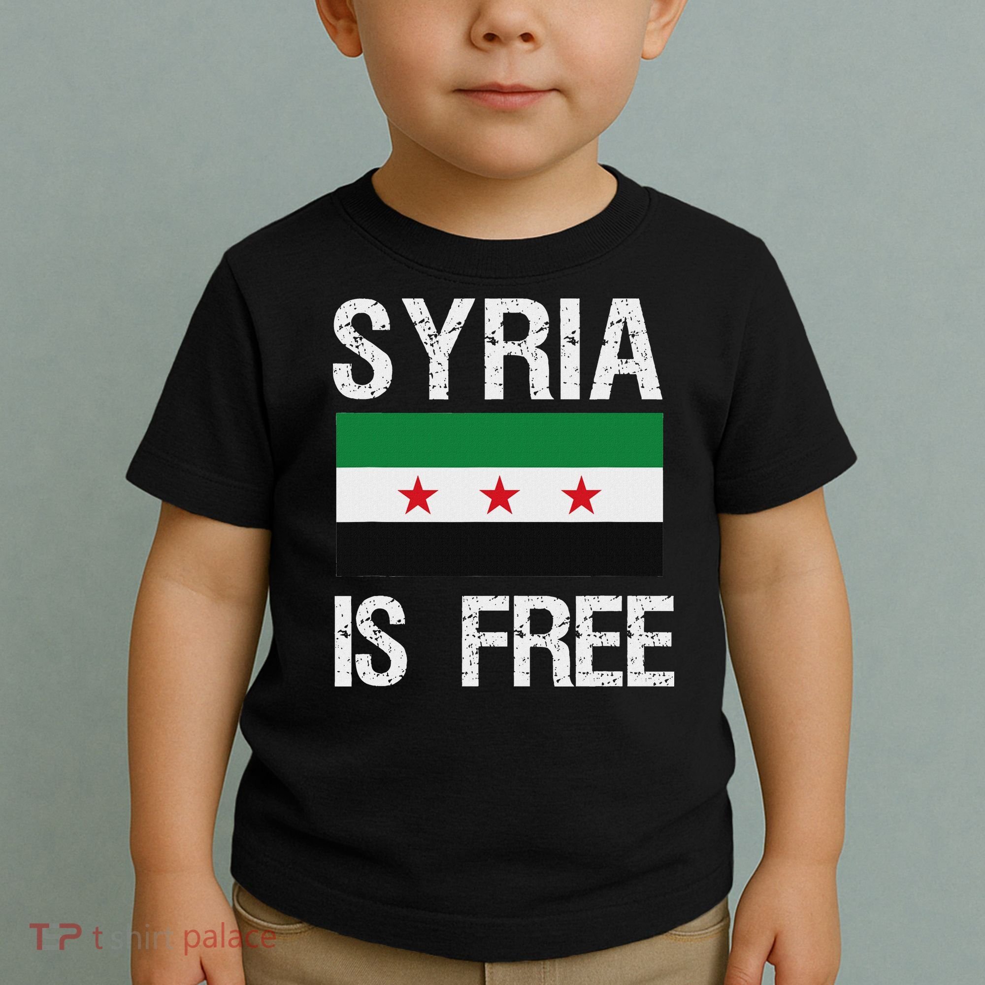 Syria Is Free Syrian Flag Toddler T-Shirt