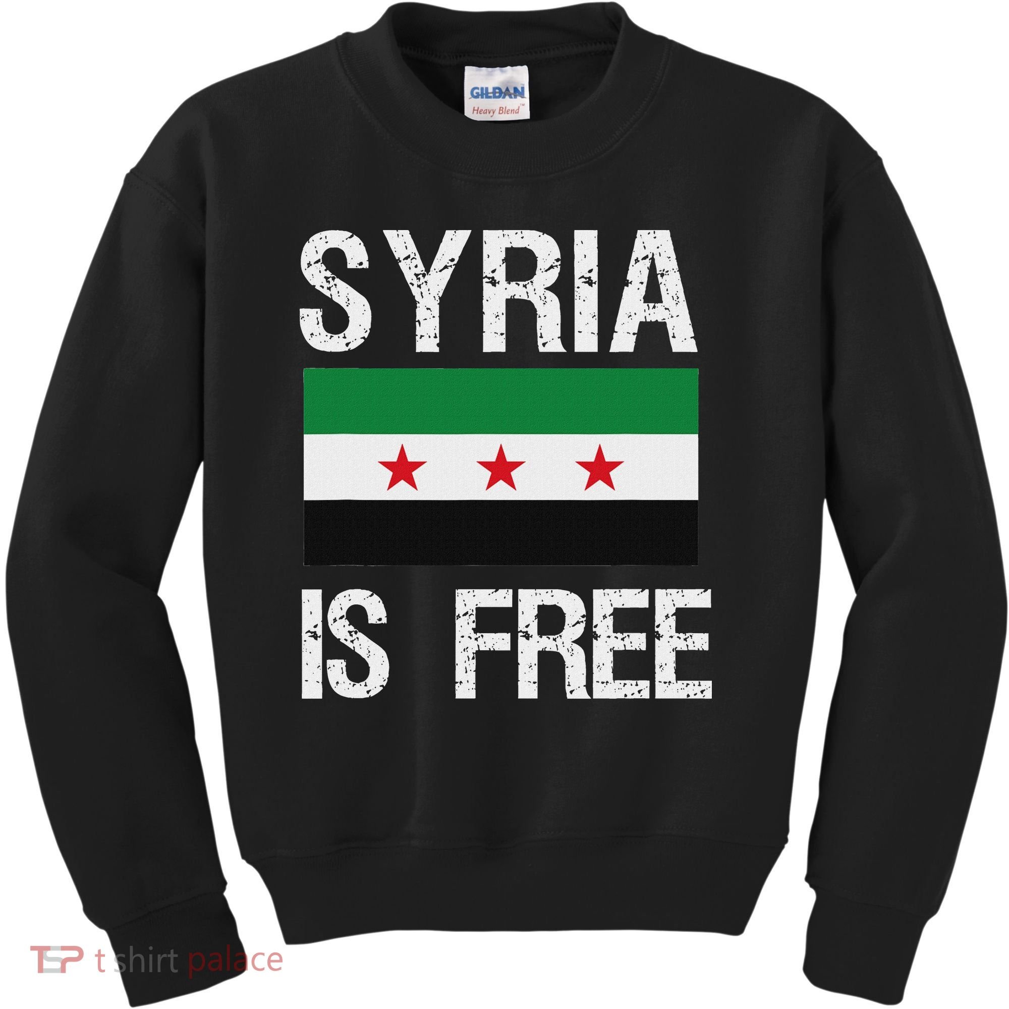Syria Is Free Syrian Flag Kids Sweatshirt