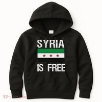 Syria Is Free Syrian Flag Kids Hoodie thumb 0
