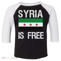 Syria Is Free Syrian Flag Toddler Fine Jersey T-Shirt thumb 0