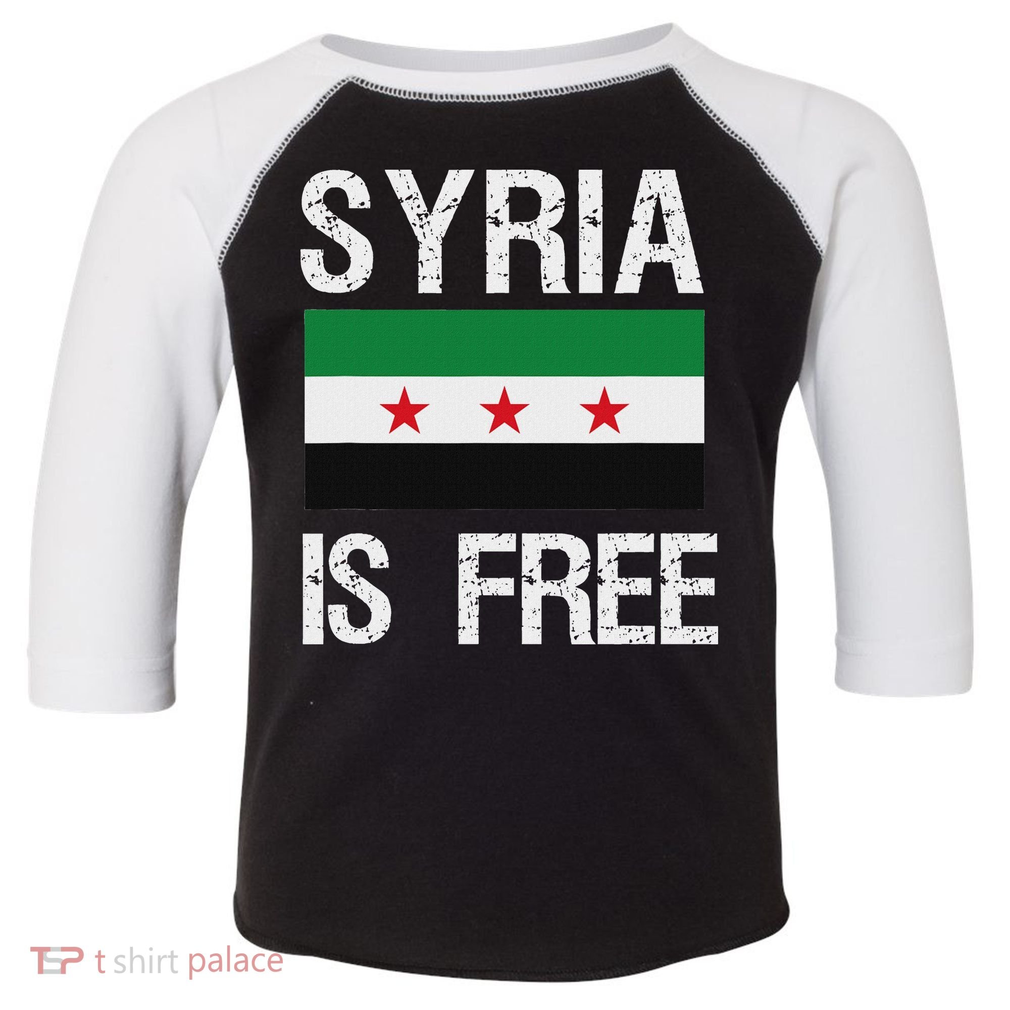 Syria Is Free Syrian Flag Toddler Fine Jersey T-Shirt