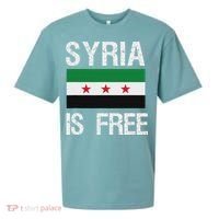 Syria Is Free Syrian Flag Sueded Cloud Jersey T-Shirt thumb 0