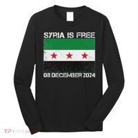 Syria Is Finally Free Celebrate The Freedom March Syria Free Long Sleeve Shirt thumb 0
