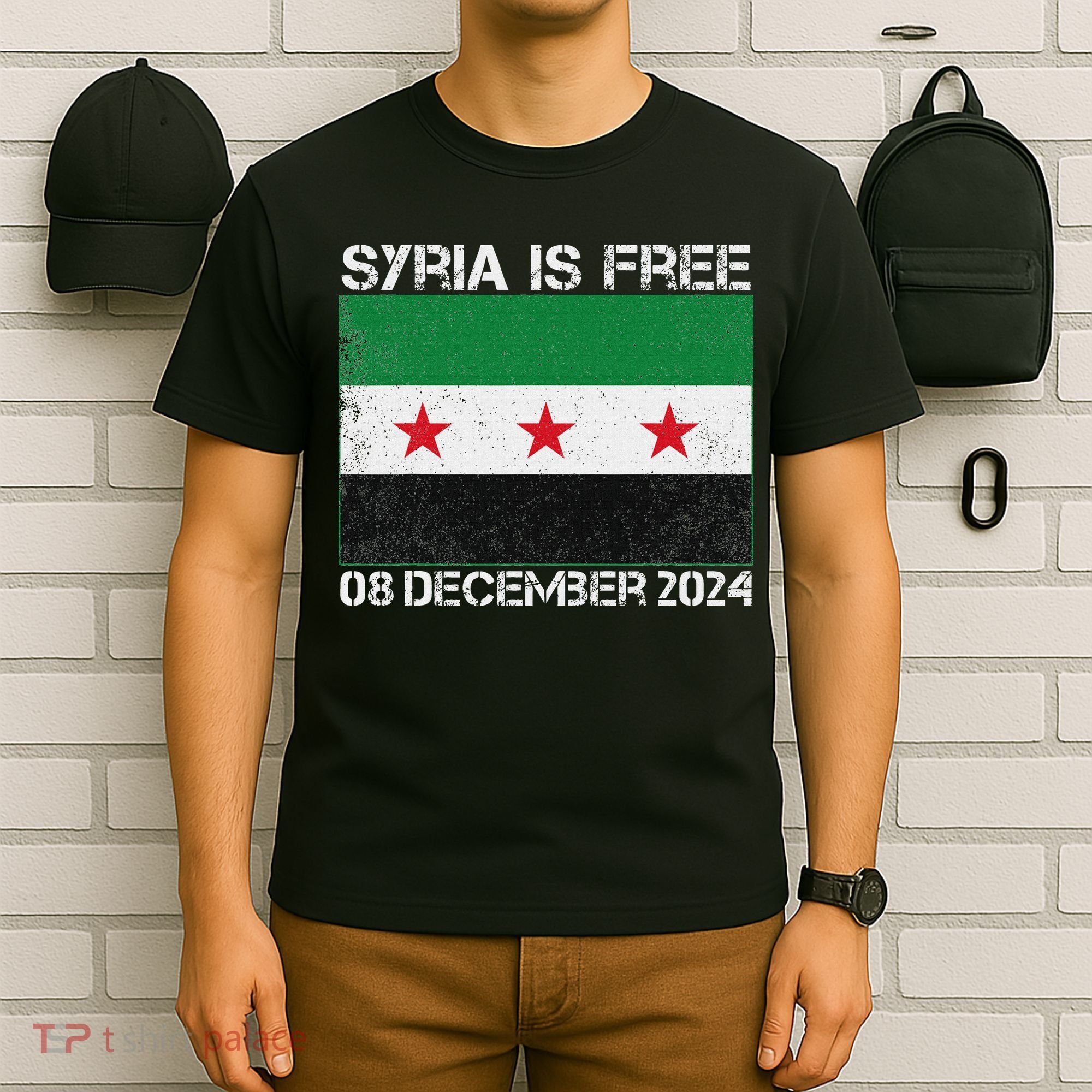 Syria Is Finally Free Celebrate The Freedom March Syria Free T-Shirt