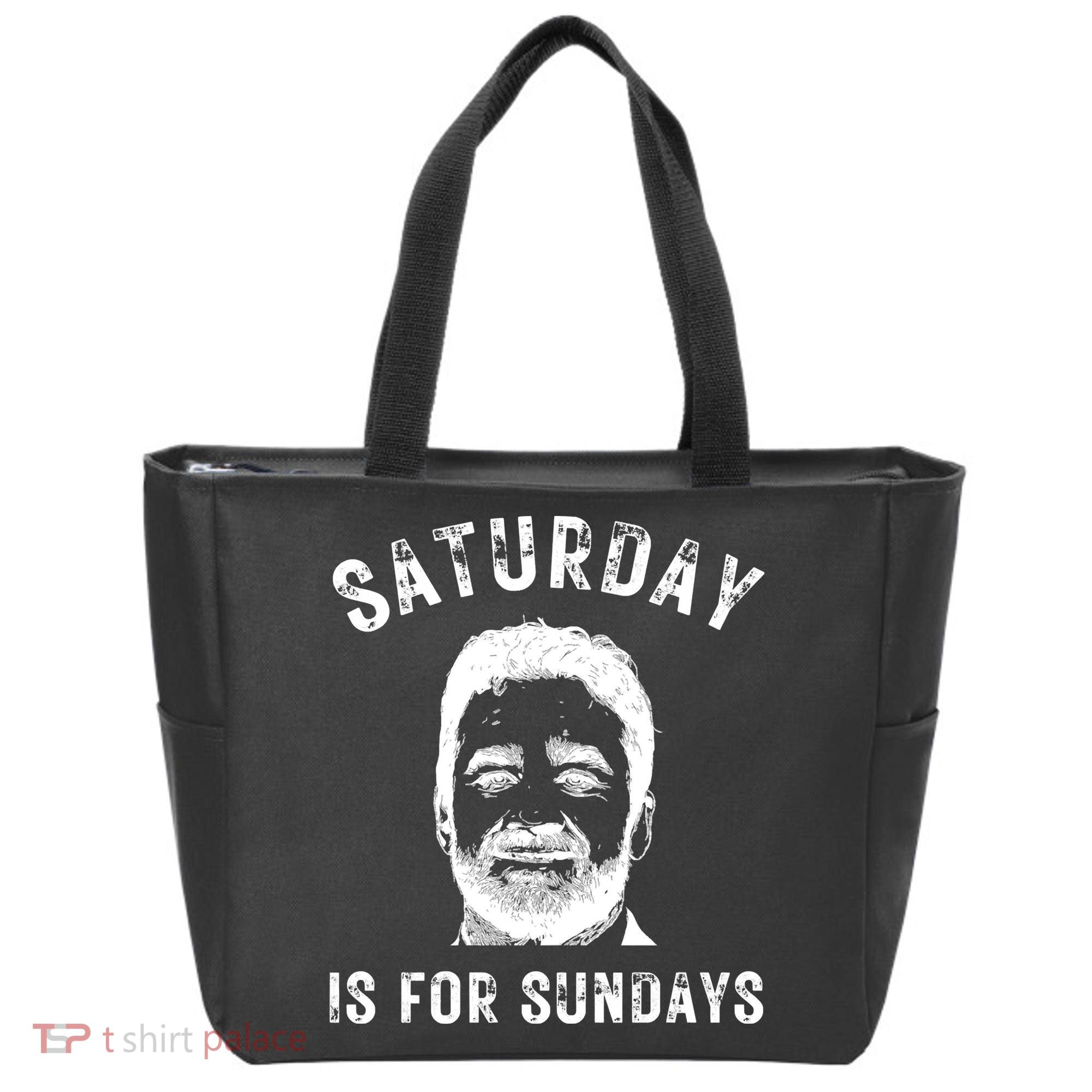 Saturday Is For Sundays Football Head Coach Jeff Saturday Tote Bag