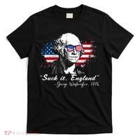 Suck It Funny England 4th Of July George Washington Funny T-Shirt thumb 0