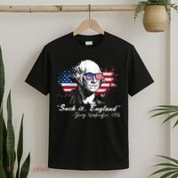 Suck It Funny England 4th Of July George Washington Funny T-Shirt thumb 2