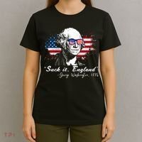 Suck It Funny England 4th Of July George Washington Funny T-Shirt thumb 4