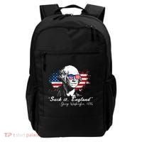 Suck It Funny England 4th Of July George Washington Funny Backpack thumb 0
