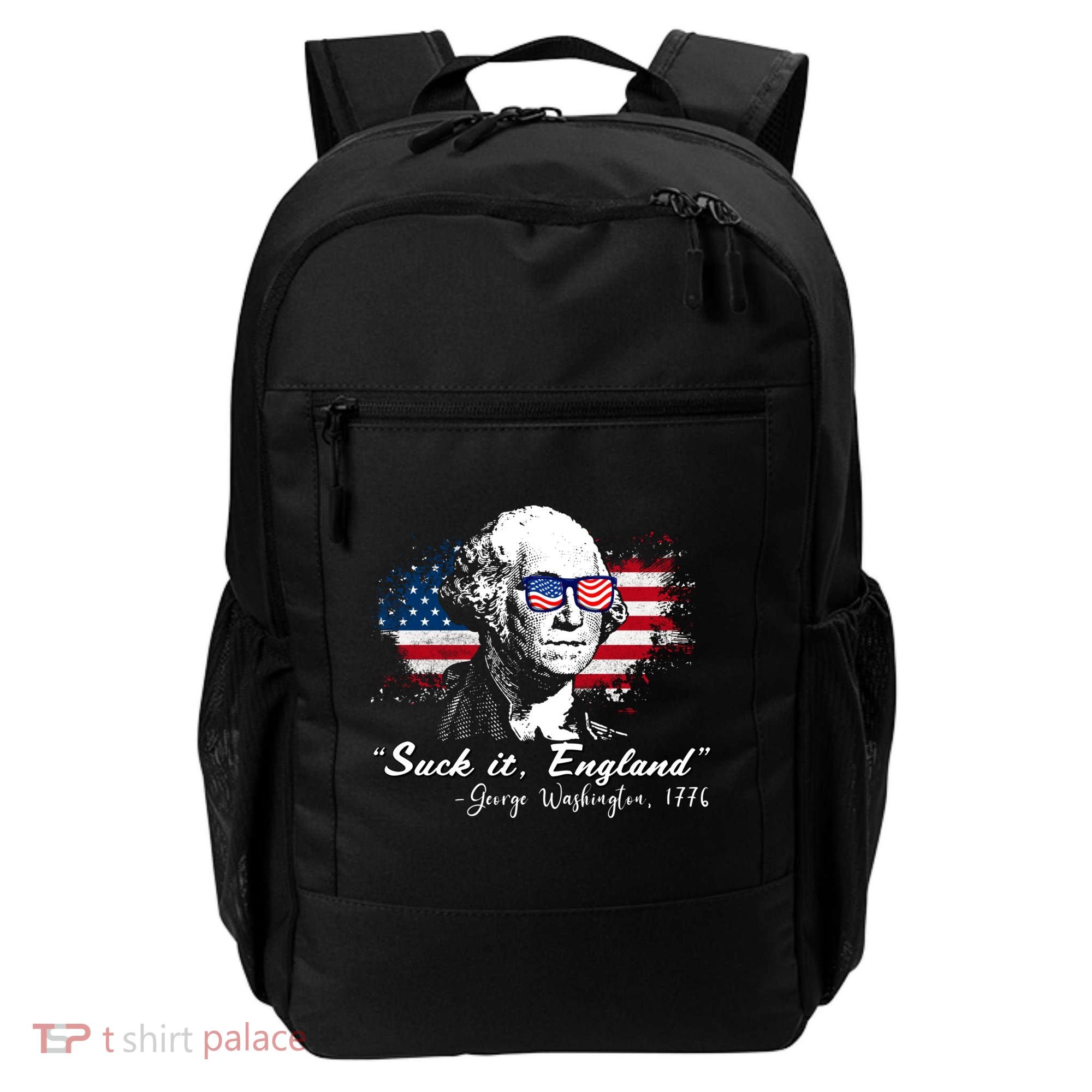 Suck It Funny England 4th Of July George Washington Funny Backpack
