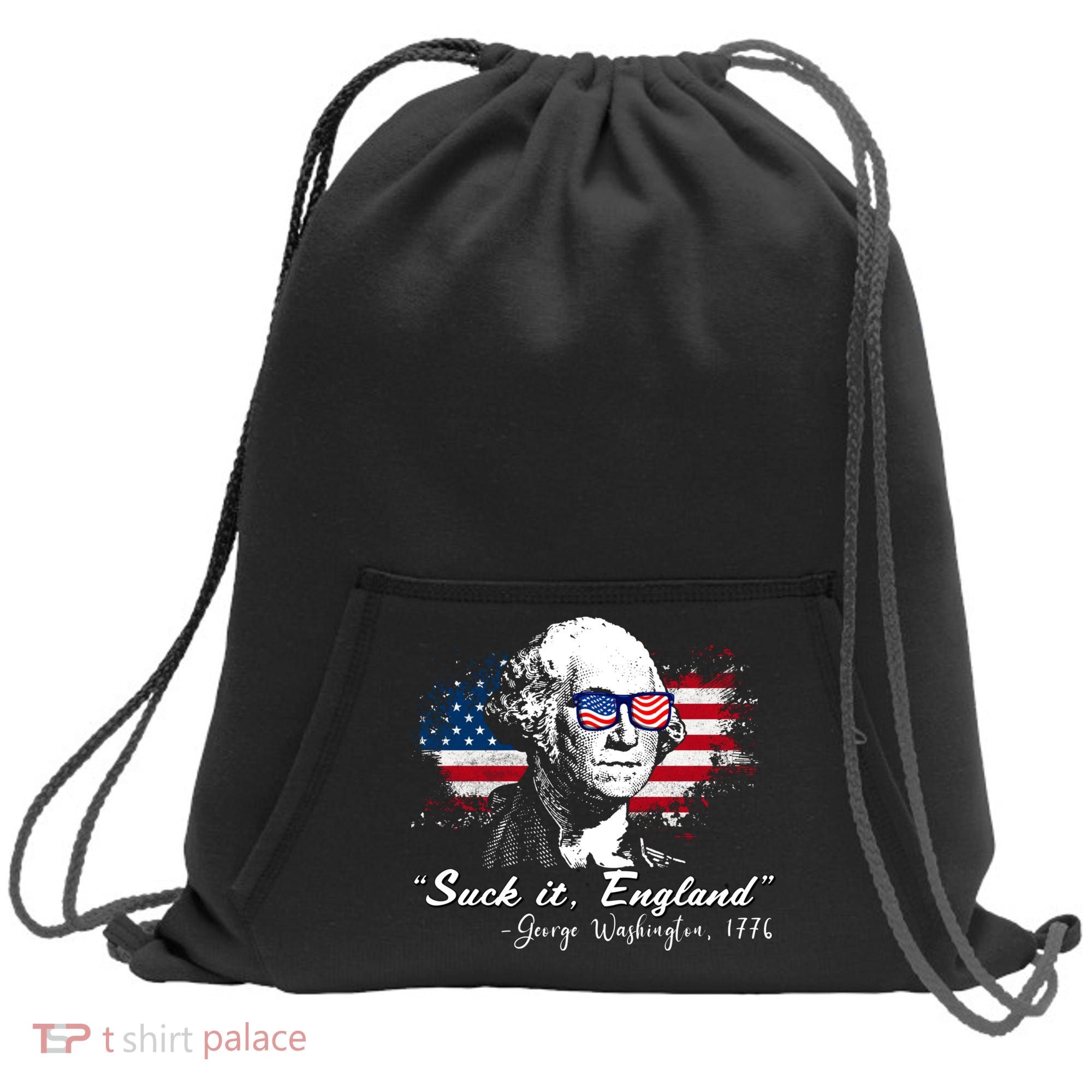 Suck It Funny England 4th Of July George Washington Funny Sweatshirt Cinch Pack Bag