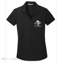 Suck It Funny England 4th Of July George Washington Funny Women's Dry Zone Grid Polo thumb 0