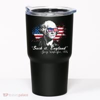 Suck It Funny England 4th Of July George Washington Funny Tumbler thumb 0