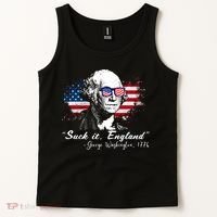 Suck It Funny England 4th Of July George Washington Funny Tank Top thumb 2