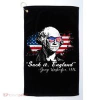 Suck It Funny England 4th Of July George Washington Funny Golf Towel thumb 0