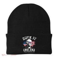 Suck It Funny England 4th Of July George Washington Funny Beanie thumb 0