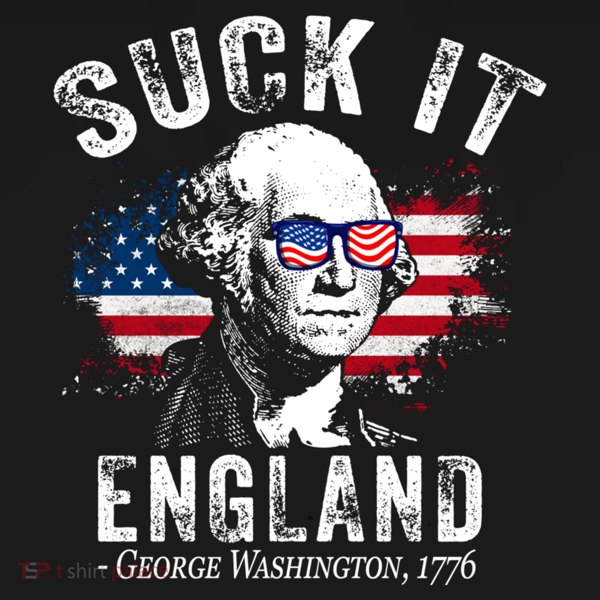 Suck It Funny England 4th Of July George Washington Funny Women's Hoodie